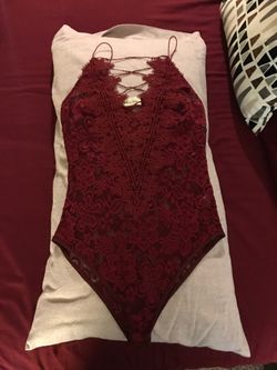 Burgundy blouse