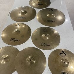 Zildjian A Custom 7-Piece Cymbal Pack with Bag $1300 OBO!!
