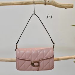 1:1 PINK COACH Tabby Shoulder Bag 26