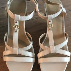Michael Kors Preston Womens Leather Ankle Strap Espadrilles