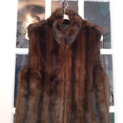 FAUX FUR FULLY LINED VINTAGE VEST