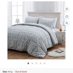 3 Piece King Comforter Set