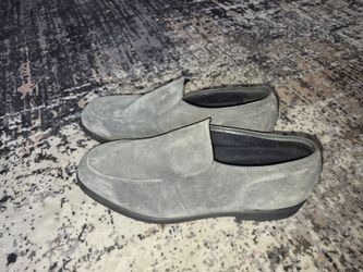 Hush Puppies Men's Shoes size 10 Suede Loafers Grey
