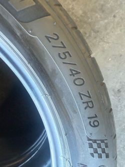 275/40/19 Michelin (2 Tires) $60.00/ Both