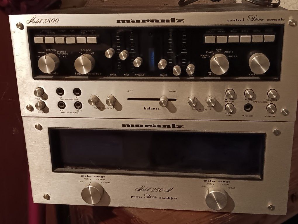 Vintage Marantz Amp And Presmp