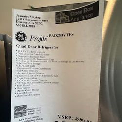 GE Profile 36" 28.0 Cu. Ft. Fingerprint Resistant Stainless Steel French Door Refrigerator