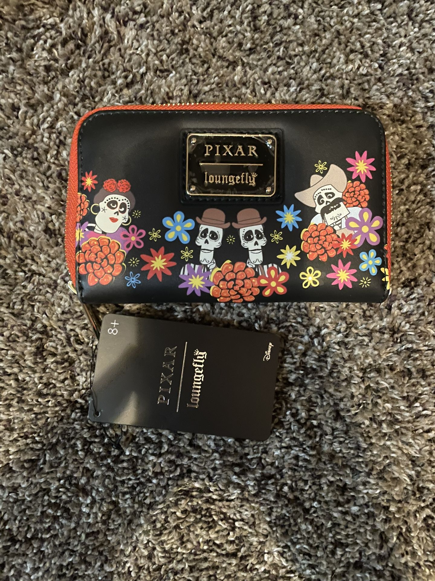 Loungefly Disney Pixar Coco Land of the Dead Family Small Zip Wallet 