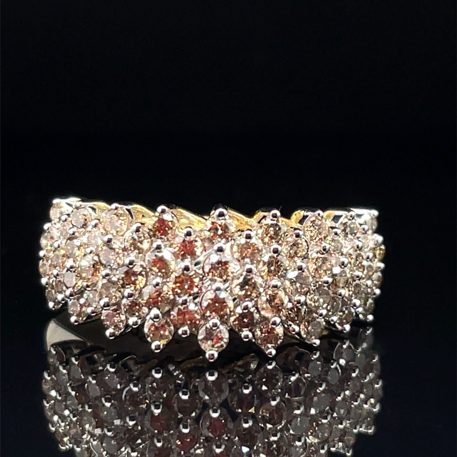 10KT Yellow Gold Diamond Ring 3.20g 1CTW Size 6 183198/7 for Sale in