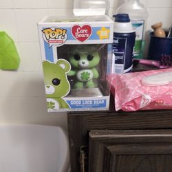 This item is a Funko Pop! Animation: Care Bears - Good Luck Bear Vinyl Figure #355