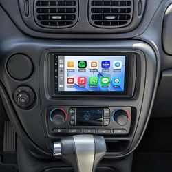 Double Din Car Stereo Radio for Chevy Chevrolet Trailblazer 2002 2003 2004 2005 2006 2007 2008 2009,7" Touchscreen Car Stereo with CarPlay Android Aut