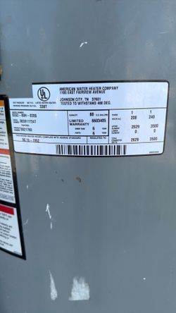 80 GL water heater