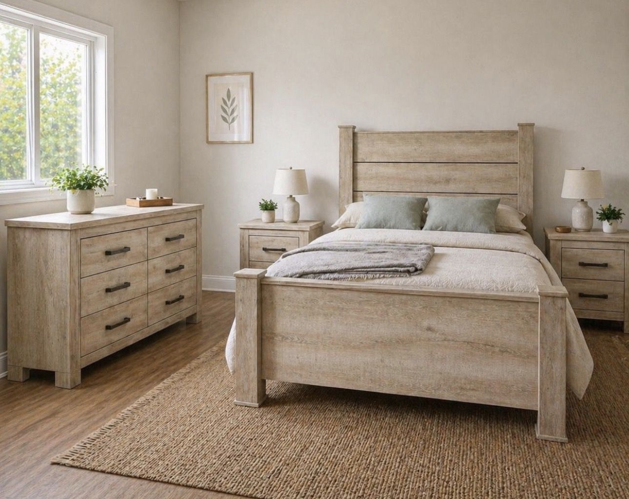 New 4pc bedroom Set in Box Buy now pay Later $39 down no credit needed