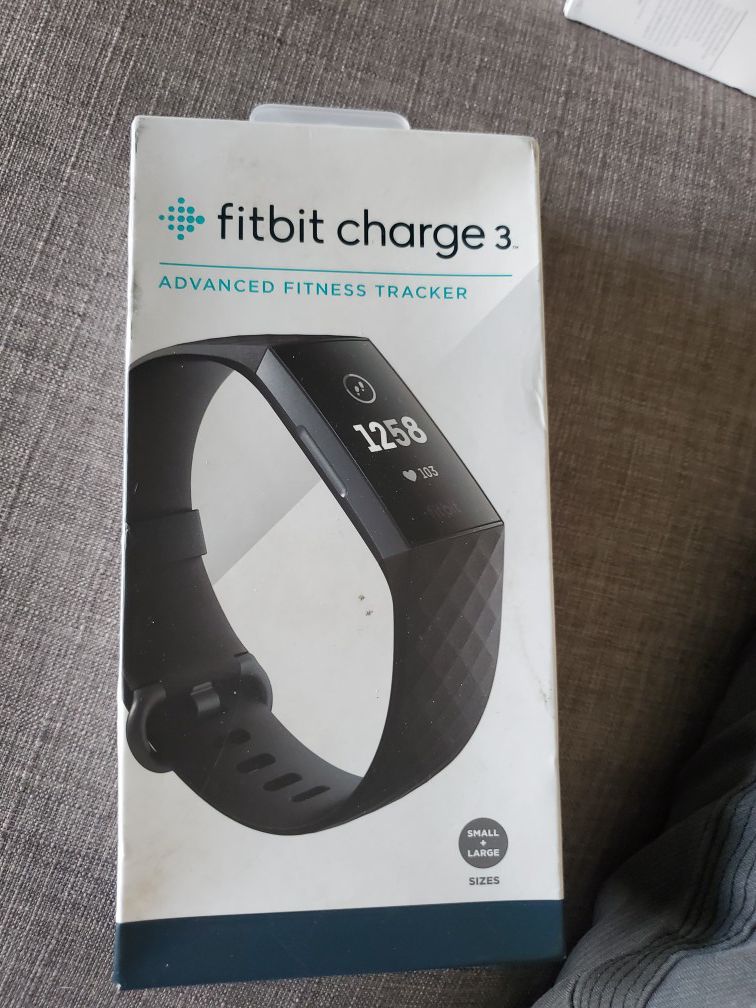 Fitbit - Charge 3 Activity Tracker + Heart Rate - Black/Graphite Brand new unopened