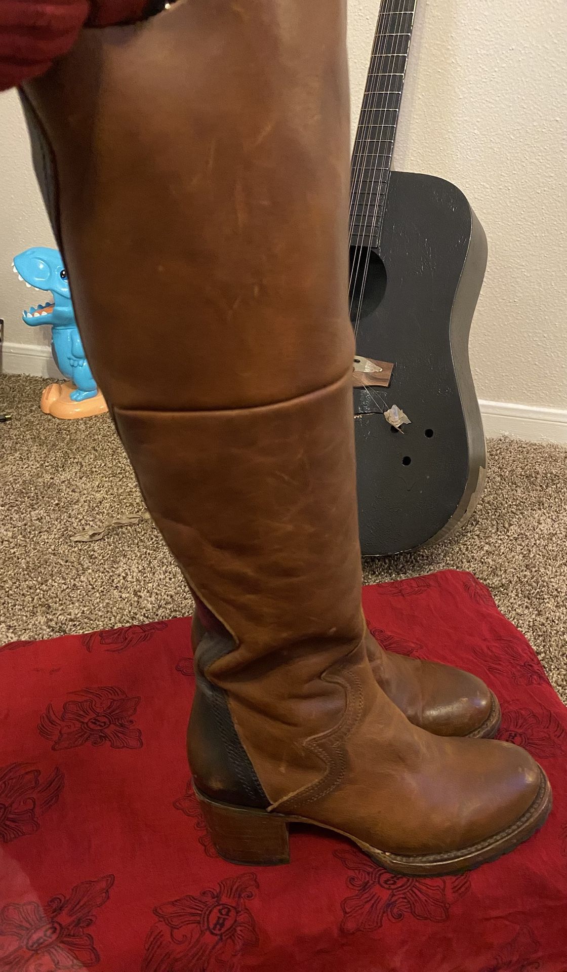 Knee High Leather Boots 