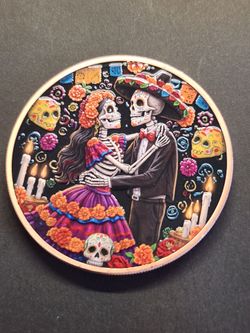 5 Ounce Dia de Los Muertos AVDP .999 Copper Round