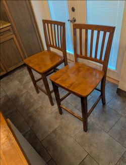 Wood Counter-Height Chairs