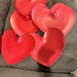 Valentine Heart Shape Plates 