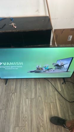 Large Flat Screen TV with Stand and soun system