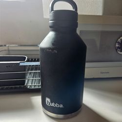 bubba Growler Stainless Steel Water Bottle Wide Mouth Rubberized Licorice, 64 fl oz.