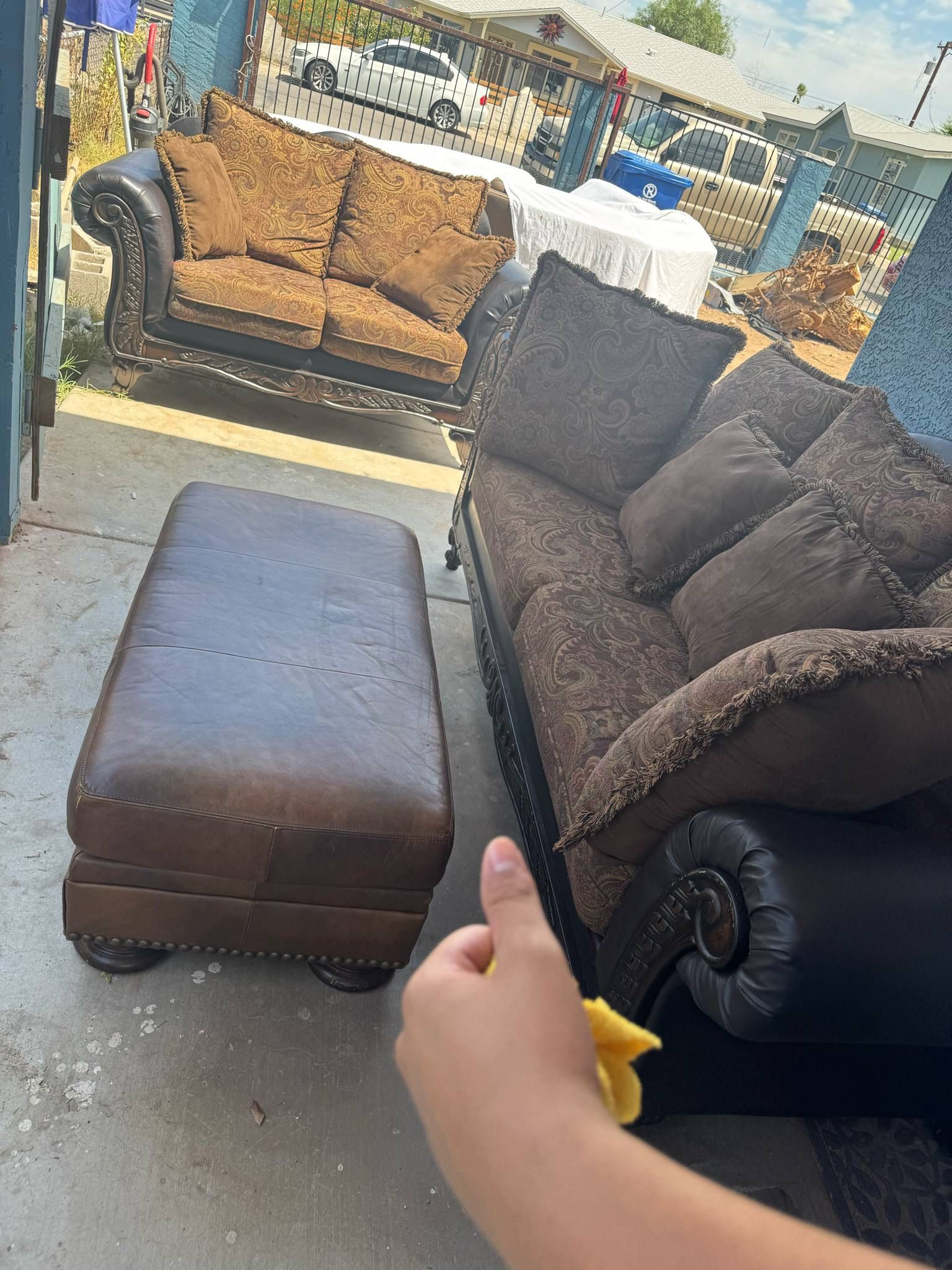 Roundhill Love Seat And Couch