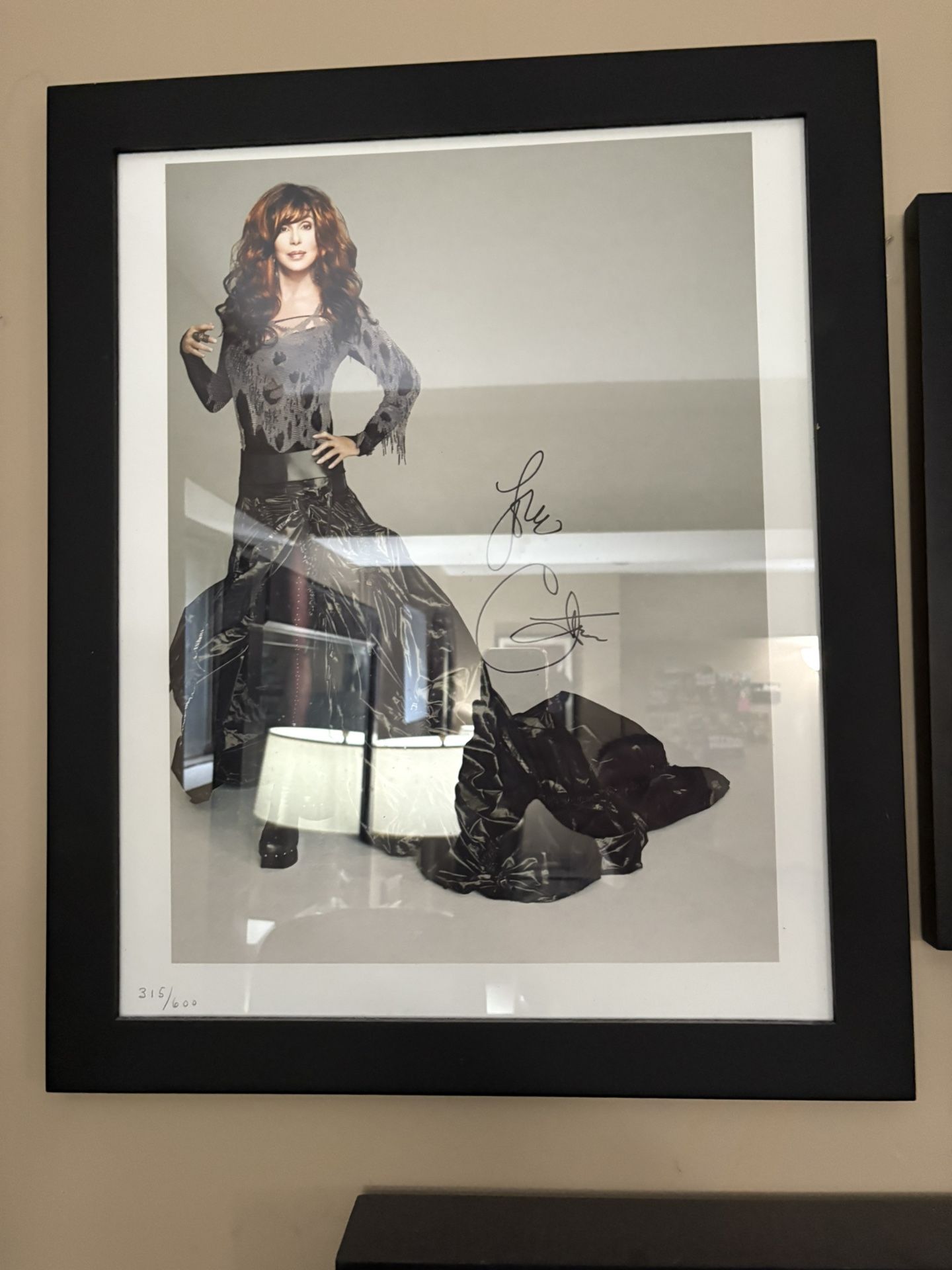Cher Signed Caesar’s Palace Residency Was Only Being Able To Be Bought In Her Boutique, And There Are Only 365 Of These Prints some of them shhe only