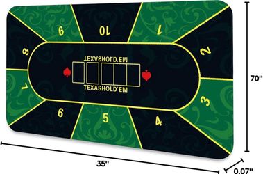 Cipufy Poker Mat 71x35 in