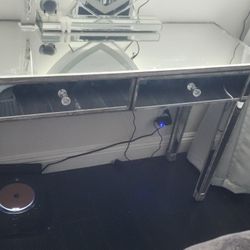 Mirrored Desk Or Vanity. No Cracks 