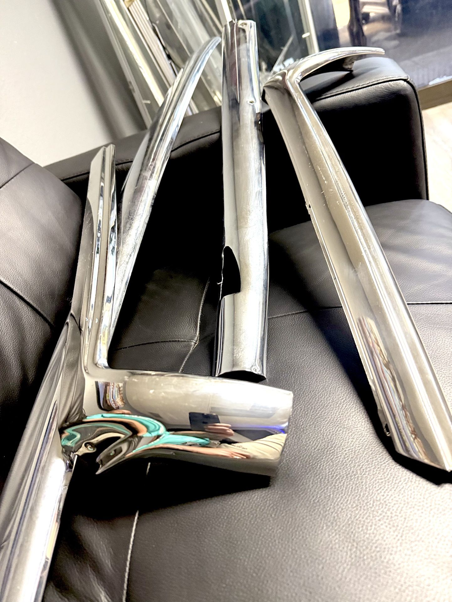 Chrome 64 Impala Convertible Window Moldings