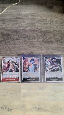 🔥One Piece Card Lot – Luffy, Zoro, Smoker & Tashigi 🔥