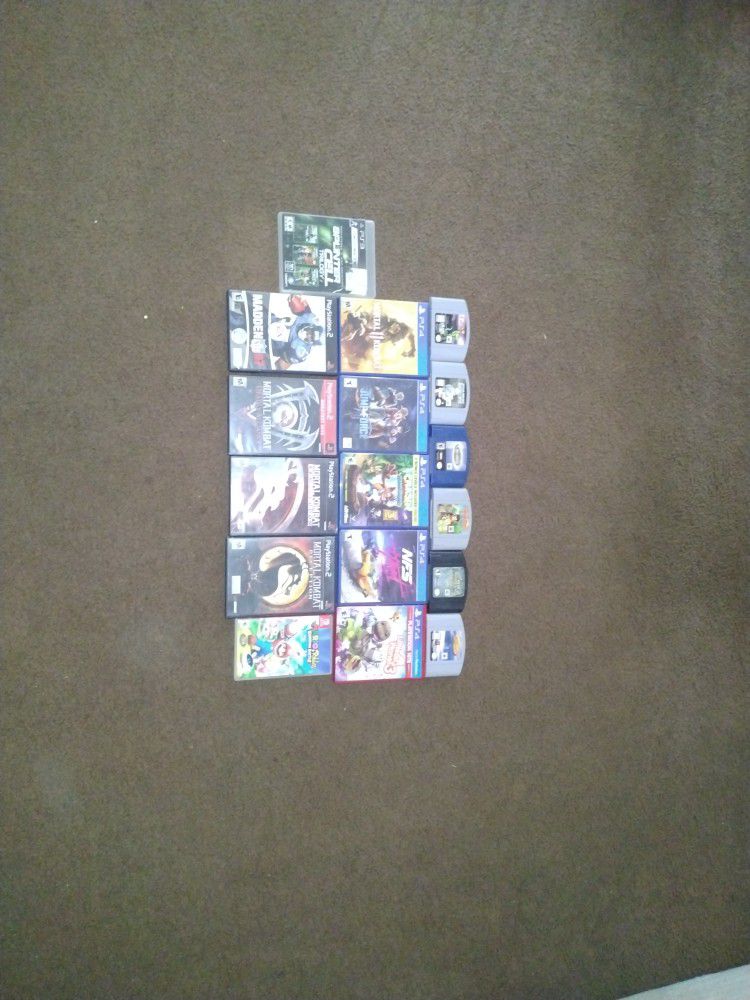 PS4,PS2,N64 And Nintendo Switch Games