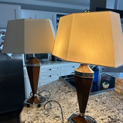 Two Bedside Lamps With Plug-in’s