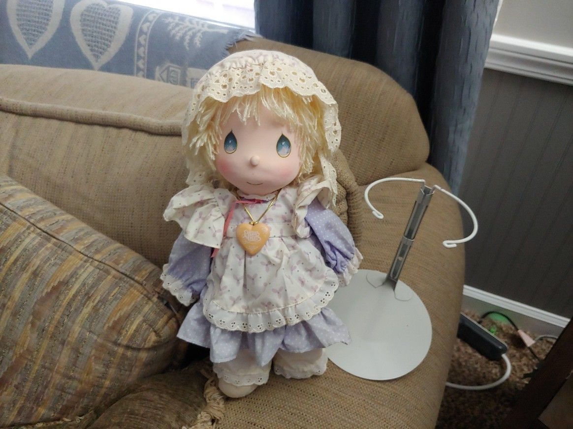Precious Moment Doll With Stand