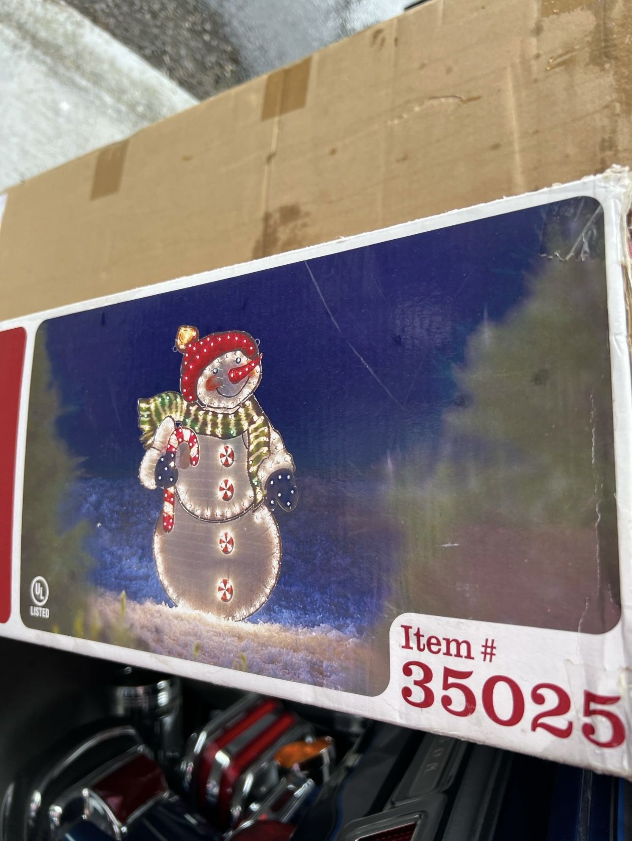 Holiday Living Holographic Snowman - 46” Tall & 2D  New