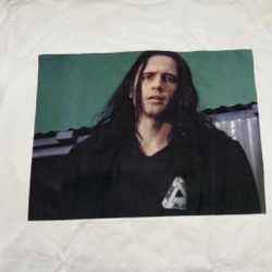 Rare PALACE Wise Up FW19 2019 James Franco Tri-Ferg T Shirt Streetwear White
