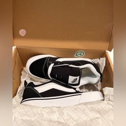 Vans kids black & white  shoes