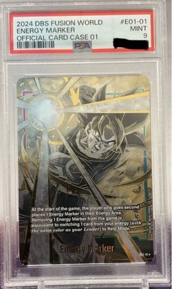 Dragon Ball Super 2024 Energy Marker E01-01 Official Card Case 01 PSA 9