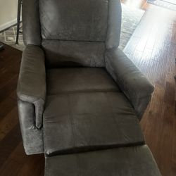 Gray  gently Used Recliner 