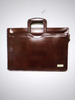 Vintage Oleg Cassini Valise Portfolio Attache Leather  Oxblood