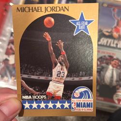 Micheal Jordan #5 NBA HOOPS Misprint Card