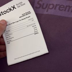 Supreme Purple Tonal Logo