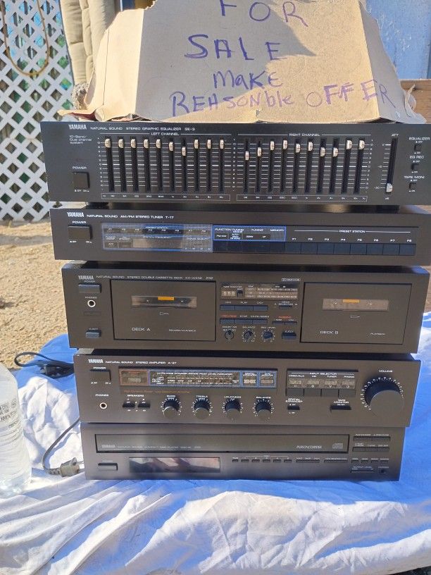 Yamaha Stereo Amplifier And Components