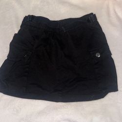 Black Cargo Skirt Size S