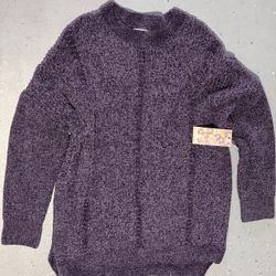 NWT Women’s Size 3X Purple Chenile Knit Poppy & Whimsy Sweater
