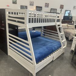 TWIN OVER FULL BUNK BED SET