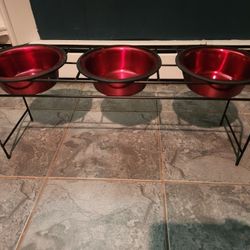 Dog Bowl  Dogs To Eat And Water Or 3 Dogs To Eat