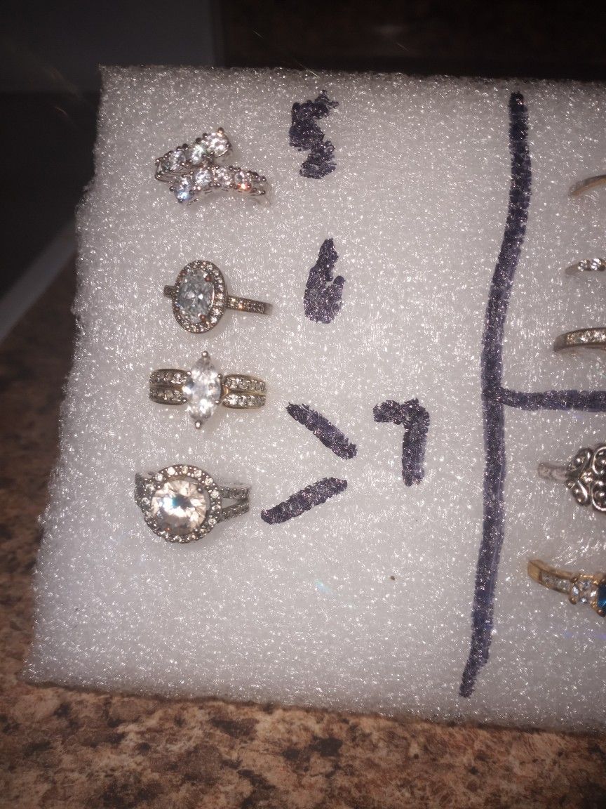Costume Jewelry (Rings) Sizes On The Side Asking 10.00 Each