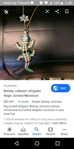 Betsy Johnson nice large necklace