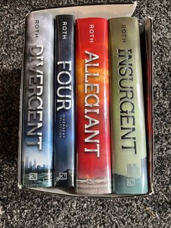 The Divergent Series Hardcover Books and a Small Poster
