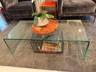 Bent Glass Waterfall Coffee Table