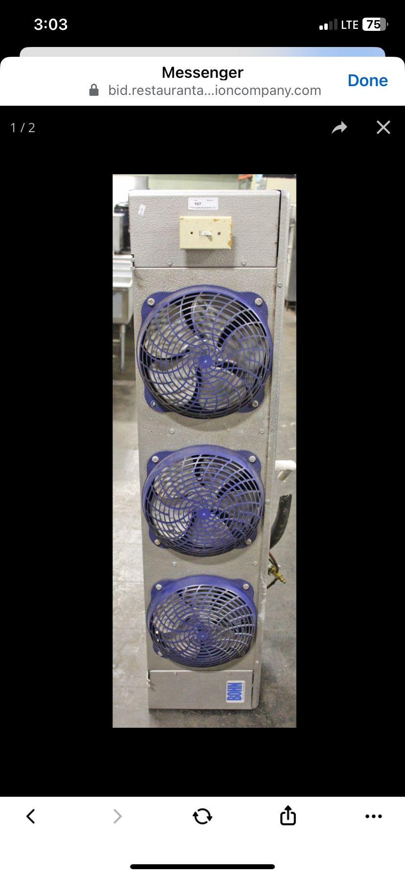 Heat craft Evaporator Fans